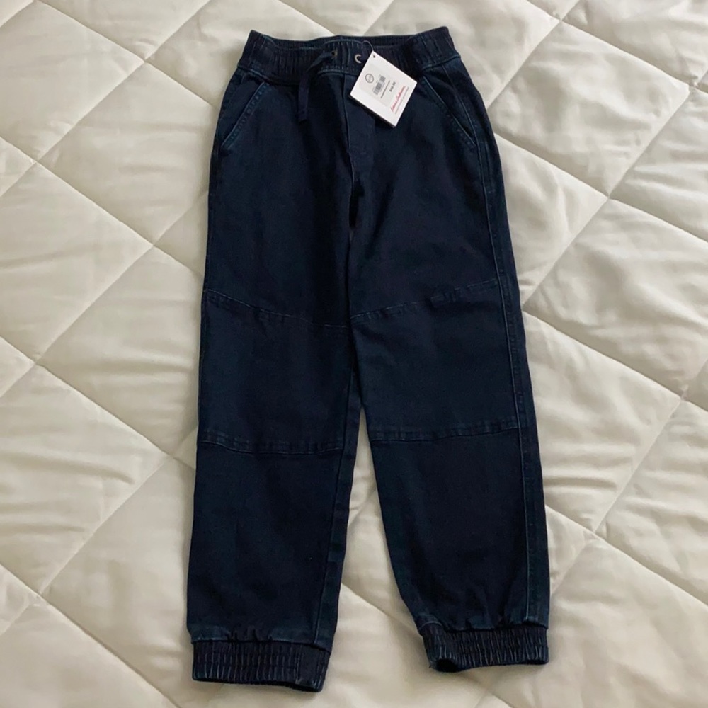 Hanna Andersson boys size 6-7 blue jeans